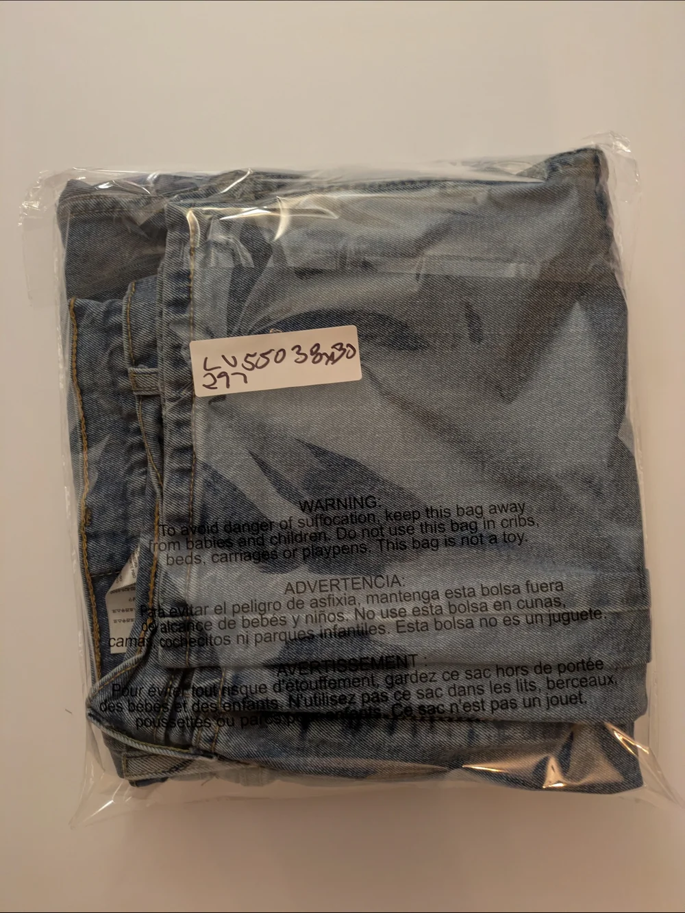 Levi's 550 38x30 Relaxed Fit Men's Jeans - Blue